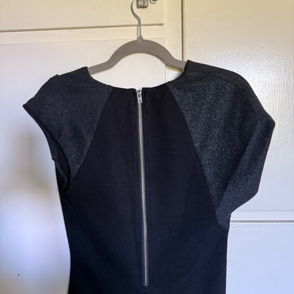 Helmut Lang Black Wool Asymmetrical Dress Size 2 LBD - Picture 7 of 11